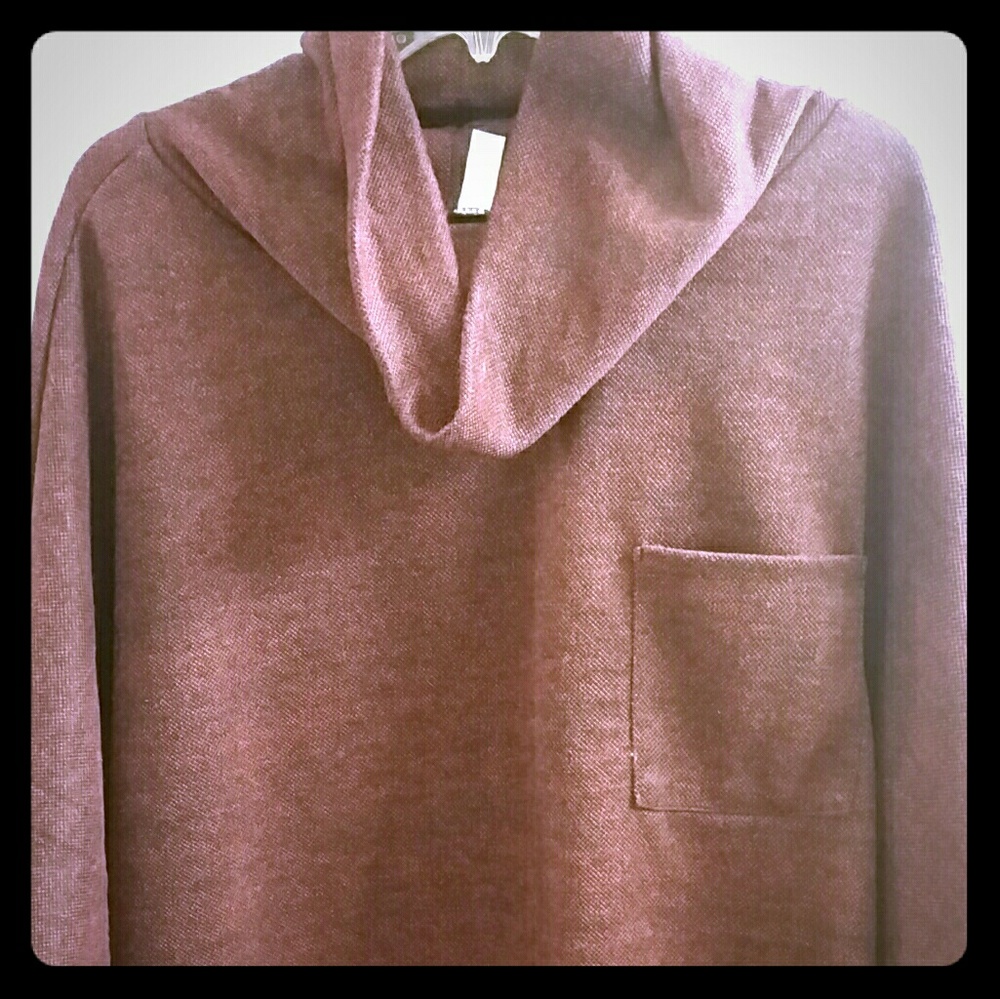 Burgandy poncho